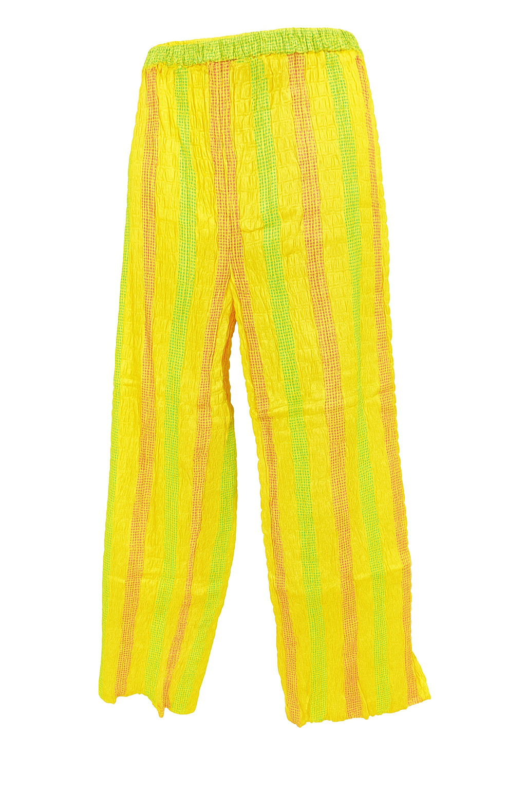 Women's Crinkle Cotton Striped Lounge Pants