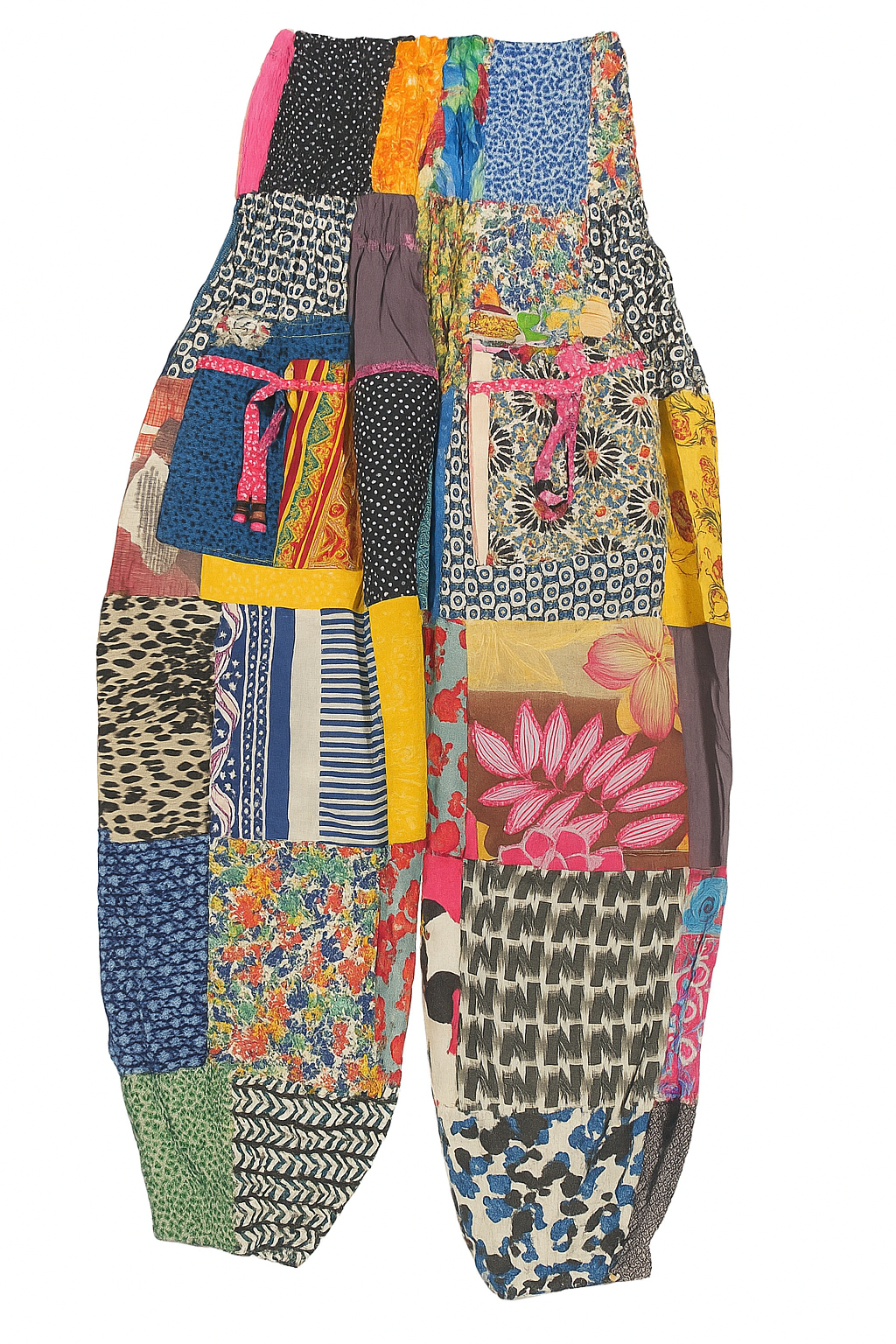 Boho Patchwork Harem Pants – Handmade Cotton Trousers