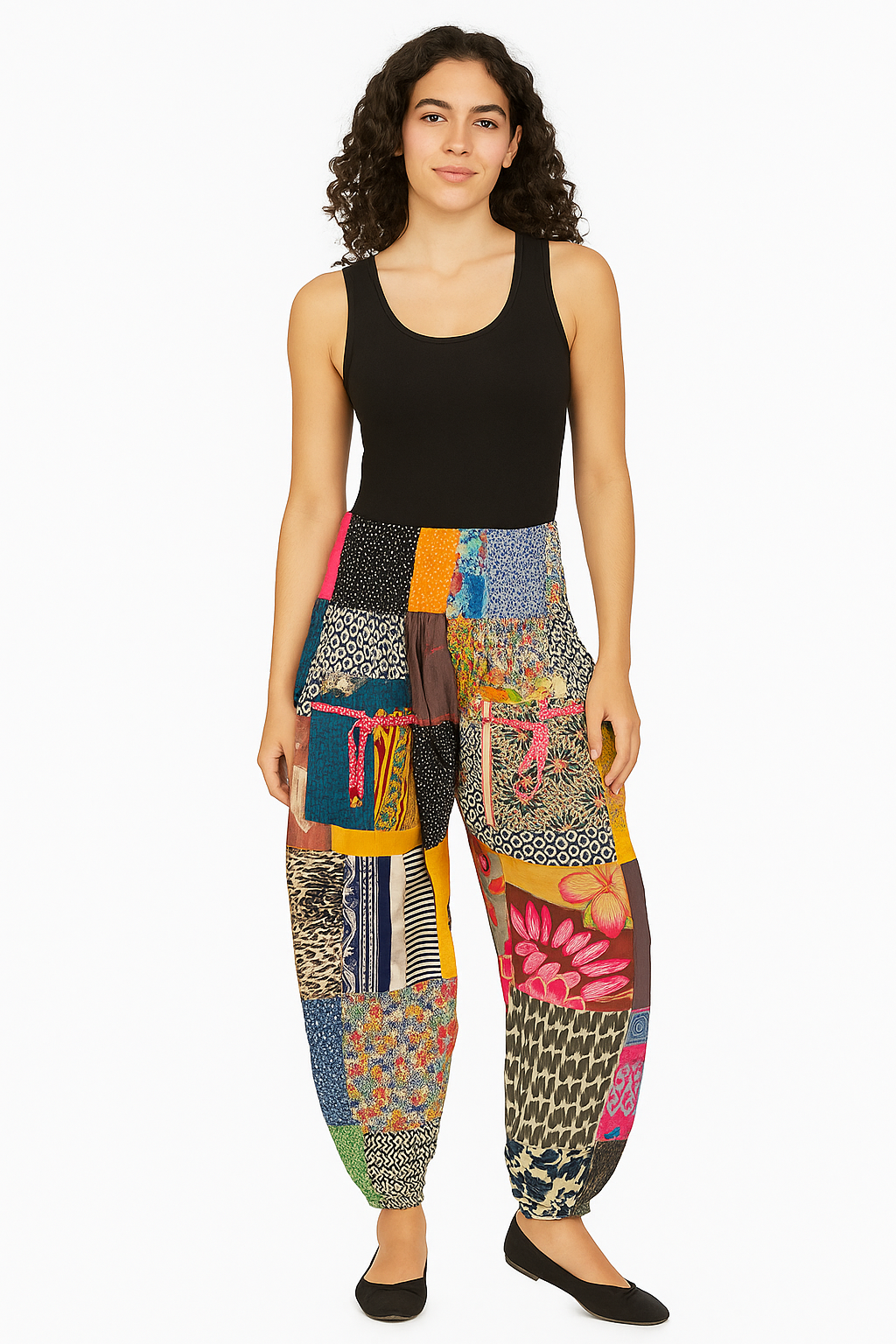 Boho Patchwork Harem Pants – Handmade Cotton Trousers