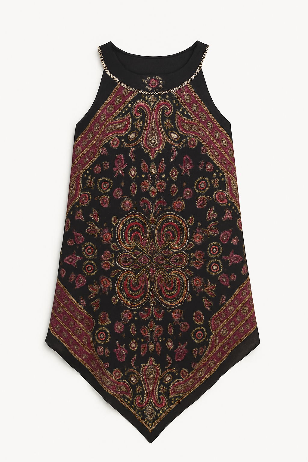 Bohemian-Inspired Sleeveless Maxi Dress