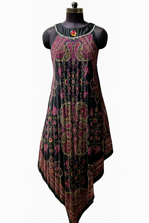 Bohemian-Inspired Sleeveless Maxi Dress